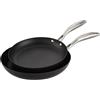 SCANPAN PRO IQ Set di Due padelle 24 e 28 cm, plastica, Nero