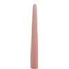 Cereria Di Giorgio - Set da 6 Candele Coniche Laccate - Colore Rosa Antico - Diametro 2.2 cm Altezza 21 cm - Durata 5 Ore - Standard per Candelabri