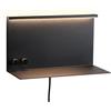 Paulmann 96773 Applique LED Jarina USB C 4,5 / 1x1,6W 540lm / 200lm dimmerabile 350x170 mm nero opaco metallo 3000K