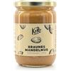 KoRo - Crema di mandorle scura 500 g - 100% mandorle senza zucchero o sale aggiunto e senza additivi