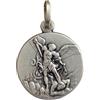 I G J Medaglia di San Michele Arcangelo In Argento Massiccio 925