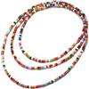 COOLSTEELANDBEYOND Bellissimo Colorata Legno Perlina Lunga Catena Bavoir Girocollo Statement Collana Pendente, Multistrato, Abito da Sera