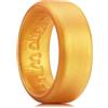 King Will Fedi nuziali in silicone per uomini e donne, interno sottile con motivo a cuore, anello di fidanzamento in gomma nero/blu/blu menta/grigio, larghezza 8 mm, spessore 2,2 mm, V 1/2, Silicone