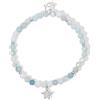 Mabina Gioielli - Bracciale Bambina - Bracciale elastico con amazzonite e stella pendente - 533685