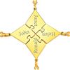 FaithHeart Collana dell'Amicizia 2/3/4/5/6/7/8 Pezzi Ciondoli a Cuore Separabili Nomi Personalizzati del Migliore Amici Catene Regolabili Gioielli Best Friends BFF per il Regalo di Natale Compleanno