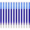 Fwobumy Set di 12 ricariche per penne gel cancellabili, compatibili con Pilot FriXion Ball Clicker Pro Slim ed Eberhard Faber, cartuccia d'inchiostro termosensibile 0,5 mm, blu per scuola, ufficio, presa