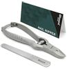 Blizzard Tronchesino Unghie Piedi Professionale per Unghie Spesse e Incarnite - Tagliaunghie Podologia in Acciaio Inox - Per Anziani e Uomo - Set Pedicure con Lima - 14cm Taglio Concavo