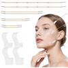 ChaneeHann Set di 80 Cerotti Invisibili e 4 Nastri Lifting, Effetto Tensore Istantaneo per Viso, Collo e Occhi