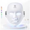 UOYOU Maschera viso a LED per la cura della pelle a casa, 7 colori, maschera di bellezza per rilassare la cura del viso, accessorio di bellezza ricaricabile con 90 LED, design leggero e confortevole