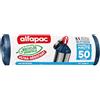 ALFAPAC - Sacchetti per la spazzatura a legame scorrevole - Pattumiera alta - Ultra resistente - 72% riciclata e 15% vegetale - Produzione francese - 10 x 50 L