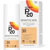 P20 Crema Solare SPF30 per Pelle Sensibile, Protezione Fino a 10 Ore, Alta Resistenza all'Acqua, Protezione UVA Potenziata, Eco-Friendly, Senza Profumo e Alcool, Dermatologicamente Testata, 200 ml