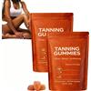 Generico Gummies abbronzanti da donna, 2026 abbronzatura rapida senza sole, astaxantina, miscela di beta-carotene e licopene, integratore abbronzatura,luminosità e idratazione della pelle per un bagliore(2box)