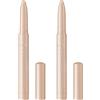 L'Oreal Paris L'Oréal Paris Ombretto Stick Colore Intenso Lunga Durata Le Shadow 030 Nude Lights Texture Cremosa Ultra Pigmentata e Facile da Applicare - 2 Ombretti