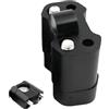 Generic Morsetto di montaggio per manubrio, morsetto per montaggio moto, adatto per manubri da 22 a 28 mm, maniglia a leva del volante, spessore verso l'alto per un maggiore comfort di guida, ispessito per