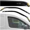 CHROMEMASTER HEKO - Compatibile con Dacia Dokker 2012-2021 Deflettori per Vetri Laterali; Anteriori; Due pezzi; Deflettori d'Aria Antipioggia, Antiturbo, Oscurati, Aerodinamici; Installazione Rapida e Semplice