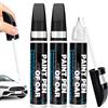KEORHEZ 3 Pezzi Bianco Penna Ritocco Carrozzeria, Ritocco Vernice Due in Uno, con Testina A Pennello E Punta A Penna, Adatti per Ripara Graffi Carrozzeria Auto (12 ML * 3)