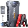 YaberAuto Booster Avviamento Auto, 5000A Avviatore Emergenza per Auto/Moto (7.0L Benzina/5.5L Diesel), 12V Starter Batteria Portatile con Torcia,Uscita USB Rapida,10 Proteziones di Sicurezza