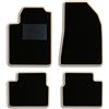 QUEMAR Tappetini Auto per Alfa Romeo Giulietta, Bordo Beige, 0 Ricami