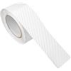 DecoMeister Pellicola Adesiva per Auto 5x1500 cm - Pellicola Fibra di Carbonio Wrapping Termoformabile e AntiGraffio - Pellicola Protettiva UV per Auto, Moto - Interno ed Esterno - Carbon 3D Bianco
