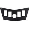 Baceyong Pannello cruscotto in alluminio nero con 5 slot per interruttori, pannello interruttore a bilanciere, adatto per P0laris RZR Full Size 2008-2014, rotondo