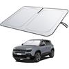 BIXUAN Parasole Parabrezza Compatibile con Jeep Avenger EV Hybrid 2023-2025 2026 Copertura Parasole Auto per Parabrezza, Ombrellone Pieghevole con Protezione UV Parasole Accessori