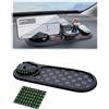 Yotlein Tappetino Antiscivolo Auto, Tappetino Antiscivolo Multifunzione per Auto, Auto Universal Phone Holder, Multifunctional Car Anti Slip Mat, with Temporary Parking Numbe