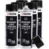 TECPO 6 protezioni sottoscocca verniciabili, colore nero, 500 ml