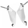 Generic Parabrezza for Ducati for moto DesertX 2023, parabrezza anteriore con deflettore aria laterale(Clear)