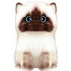Wonder Sprout Peluche gatto siamese super morbido da collezione peluche Interessante Gatto compagno per coccole pisolini e decorazioni per la casa regalo per bambini Halloween Natale bambine e bambini - 23cm