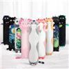 Mewaii Carino gatto peluche cuscino lungo cuscino per ragazzo ragazza animali bambola giocattoli Kawaii morbido comfort cuscino in peluche per adolescenti regalo (110 cm, il gatto grigio)
