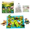 Ludihive Gioco Calamite Magnetiche, 20PCS Dinosauro Magnetico con mappa, Magnetic Gioco da Tavolo, Giochi Magnetici Impegnativo, Portatile Scacchiera, per La Multigiocatore Festa in Famiglia Viaggio