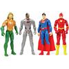 dc comics SUPER EROI Special Box Set 4 figurine Action FLASH SUPERMAN CYBORG AQUAMAN SuperHeroes - Altezza 30 cm