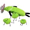 Fuuxtci Peluche Della Famiglia Edamame Secret Staycation, Cuscino Da 12,2 Pollici, Peluche Secret Stay Con Collana Di Perle E Cerniera, Tre Bambole Di Fagioli Per Bambini Per Bambini Per Ragazze E Ragazzi