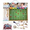 aeioubaby.com TABELLA DELLE RICOMPENSE Magnetica Grande | Lavagna dei Rinforzi per Parete o Frigorifero, 43x32 cm 22 Attività, 2 Pennarelli e 1 Palloncino | Scatola regalo per bambini e compleanni (Tedesco)