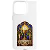 Holy Art Custodia per iPhone 15 Pro Max Opera d'arte a mosaico gotico cattolico calice ed eucaristia