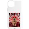 Chow Chow Puppy Lover PS Custodia per iPhone 15 Plus Divertente retrò giapponese Dogzilla Chow Chow amante dei cani
