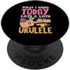 Funny Ukulele Musician Hawaiian Music Ap All I Need Is This Ukulele Divertente Lettore Musicale Hawaiano PopSockets PopGrip Adesivo