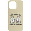 Funny Easter Bunny Martial Arts Karate R Custodia per iPhone 14 Pro Max Ogni coniglietto era Kung Fu combattendo carino duo