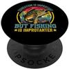 Cool Fishing Tees L'istruzione è importante, ma la pesca è importante PopSockets PopGrip Adesivo