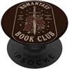 Bookworm Reading Fantasy Romance Book Romantasy Book Club Romance Reader Libri fantasy PopSockets PopGrip Adesivo