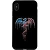 Paint Dripping Patriotic 4th of July US Custodia per iPhone XS Max Dragon Fantasy Bandiera americana USA Drip Graffiti Patriottismo