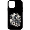 mountainbike action rocks trail cycling Custodia per iPhone 12 mini Mountain Bike Rocks Trail Montagne Ciclismo