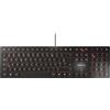 CHERRY KC 6000 SLIM, Tastiera di design Ultrapiatta, per la Francia AZERTY, Con Filo Porta USB-A, Tasti Silenziosi, Scritte a lunga Durata, Nero, Francese - AZERTY