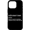 Pigboat Combat Open Sea Veteran Ocean De Custodia per iPhone 16 Pro Sottomarino sottomarino sommergibile a propulsione nucleare