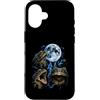 Stormy Amphibian Designs Custodia per iPhone 16 Divertente Rana Maledetto Rospo Moonlight Ribbit Luna Howling Meme
