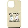 Funny Easter Bunny Martial Arts Karate R Custodia per iPhone 12 Pro Max Ogni coniglietto era Kung Fu combattendo carino duo