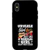 Funny Ukulele Musician Hawaiian Music Ap Custodia per iPhone X/XS Non sottovalutare mai una ragazza con un musicista di ukulele