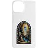 Holy Art Custodia per iPhone 14 Nostra Signora Di Lourdes Grotta Mariana Mosaico Sacro Arte Fede