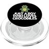 Funny Crocodile Hunter Costume Adult Des Solo un ragazzo che ama i coccodrilli Divertente coccodrillo PopSockets PopGrip per MagSafe