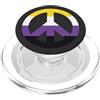 Peace Sign Non Binary Flag Tees Bandiera non binaria segno di pace PopSockets PopGrip per MagSafe